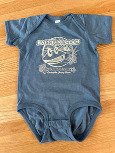 "Happy as a Clam" Toddler T-Shirts and Onesies with Jetty Design