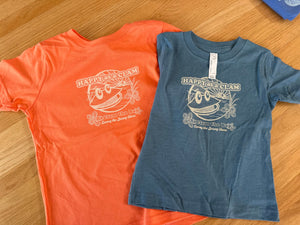 "Happy as a Clam" Toddler T-Shirts and Onesies with Jetty Design