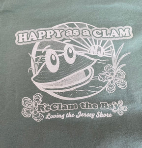 "Happy As A Clam" Jetty Design Onesie